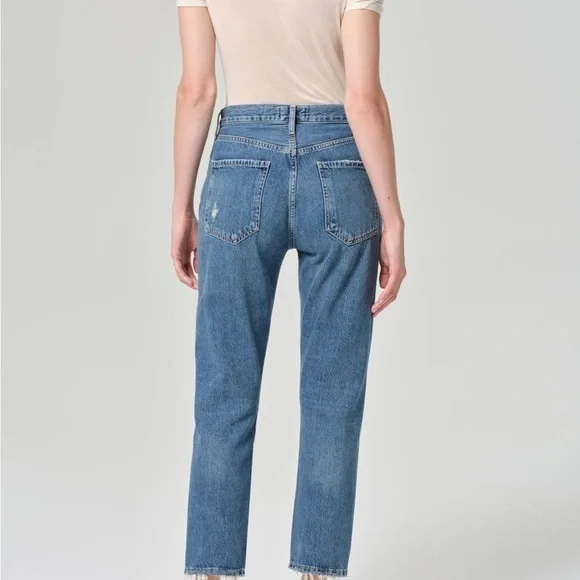 RILEY HIGH RISE STRAIGHT CROP IN FREQUENCY - Picture 2 of 5